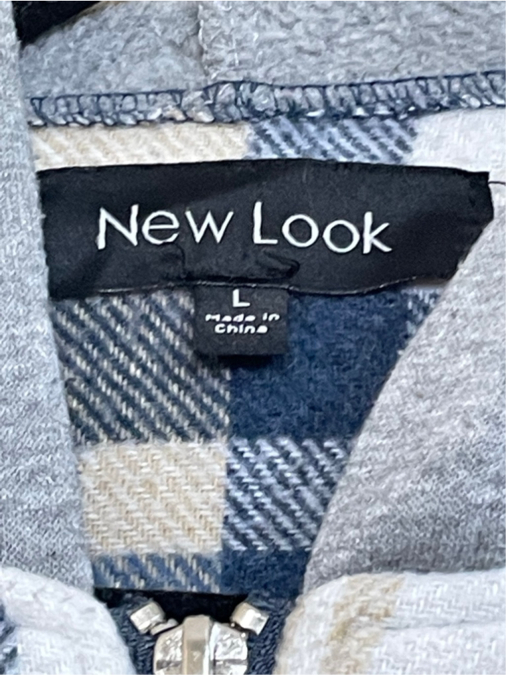 Women’s New look plaid cropped jacket Large Retro Y2K - Picture 5 of 6